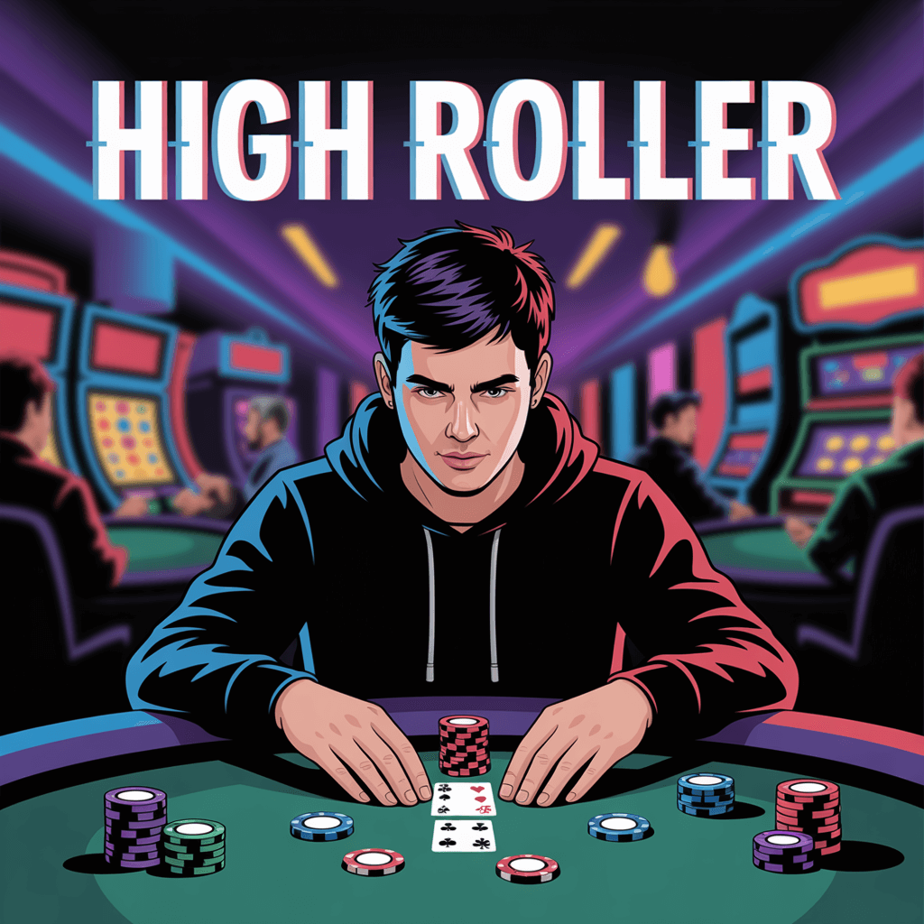 Gaming enthusiast enjoying casino games